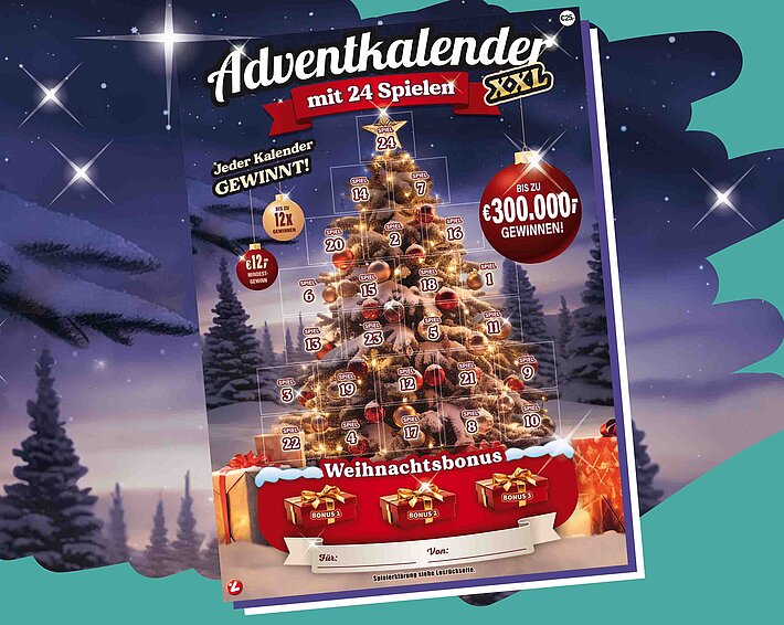 Rubbellos Adventkalender XXL