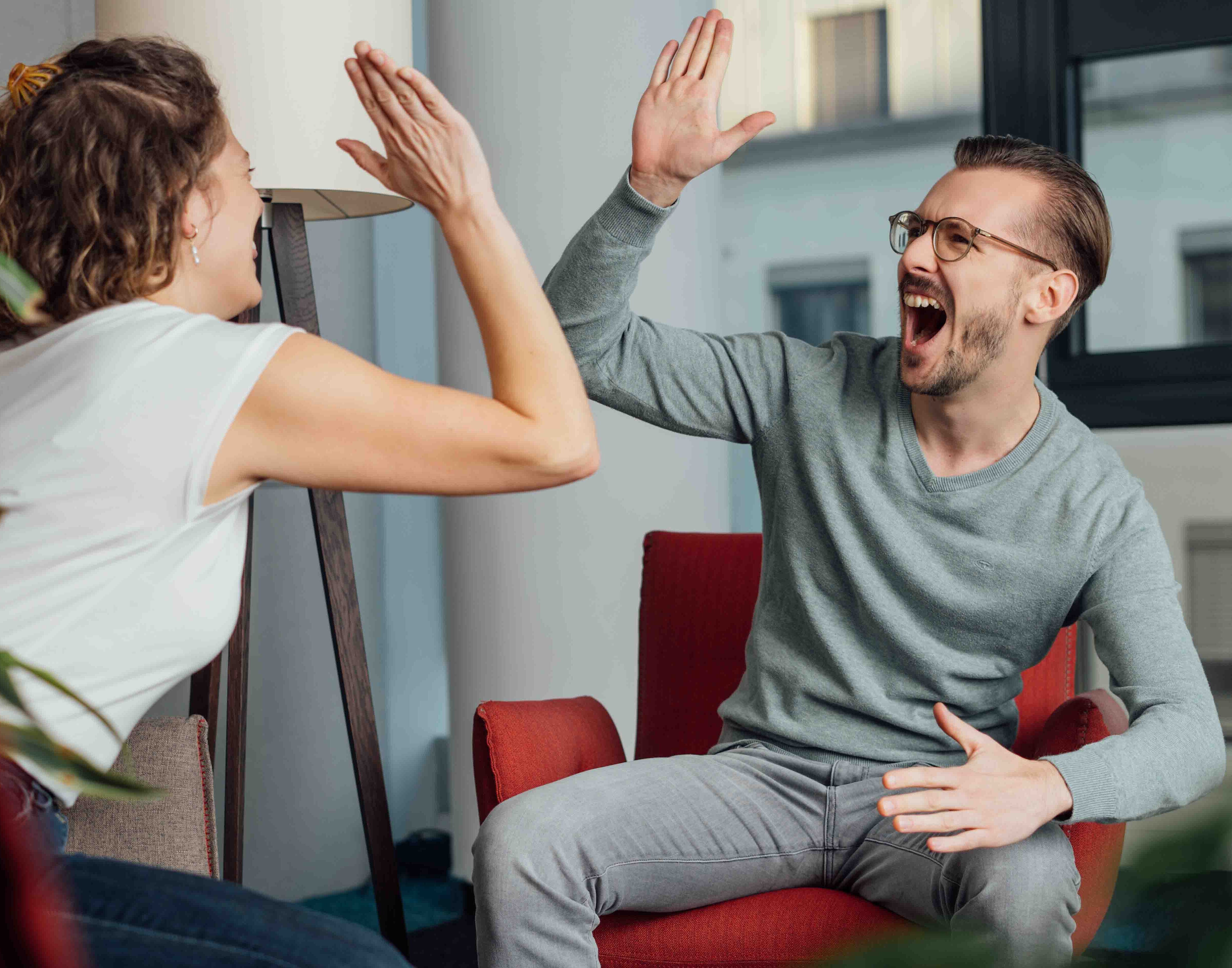 Freude über Lotto Gewinn