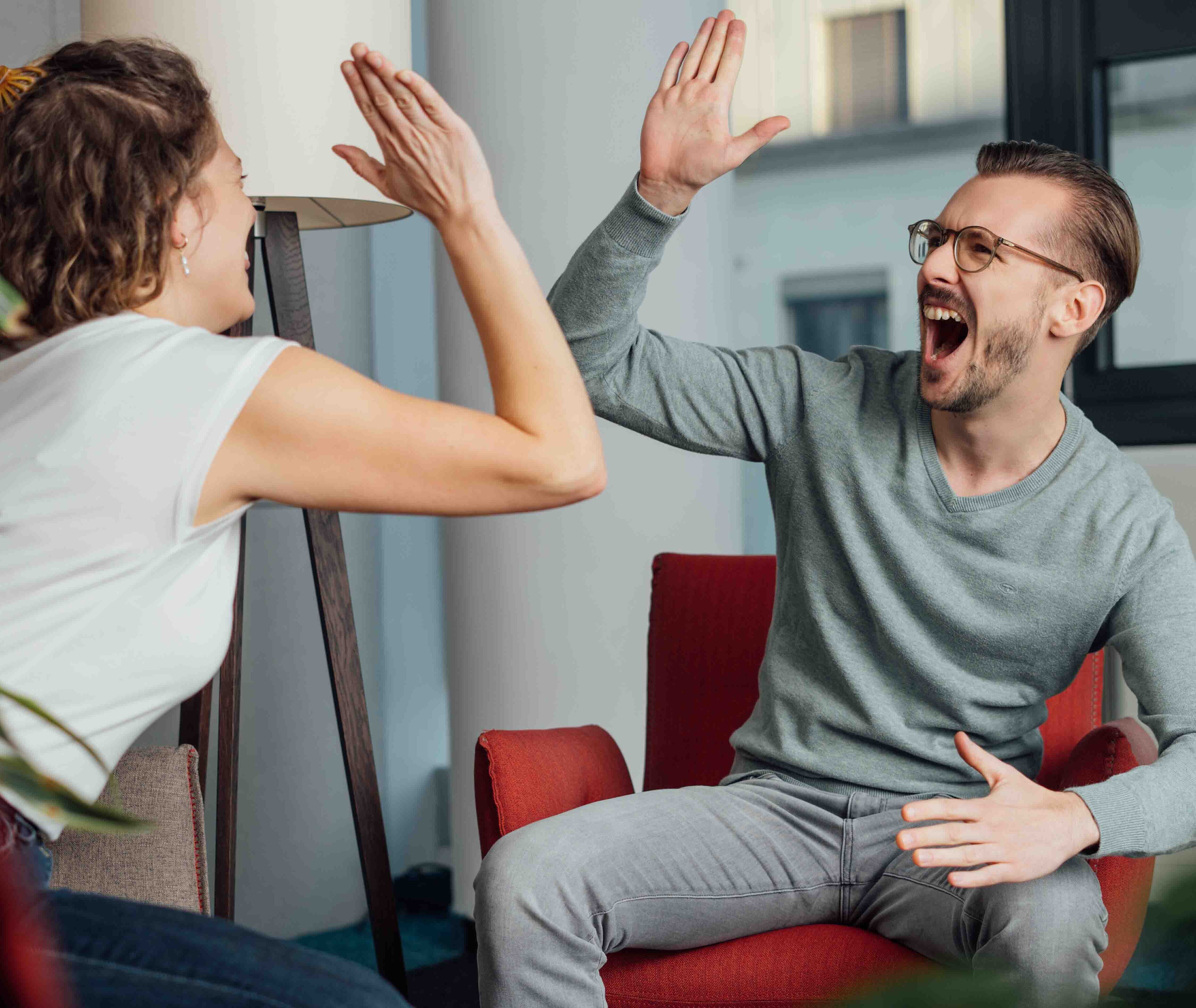 Freude über Lotto Gewinn