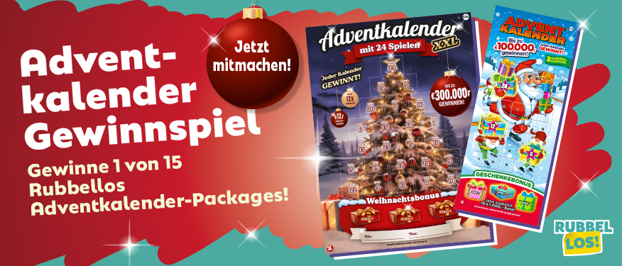 Rubbellos Adventkalender Gewinnspiel